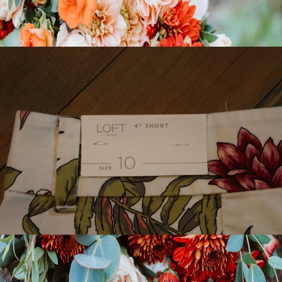 NWT LOFT Tropical Print Shorts – Size 10 - Picture 2 of 5
